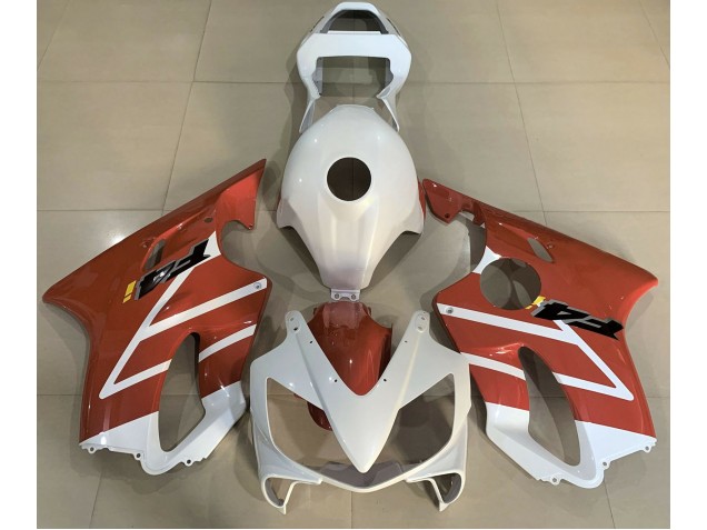 Glänzend Weiß & Orange 01-03 CBR600 F4i Motorrad Verkleidung