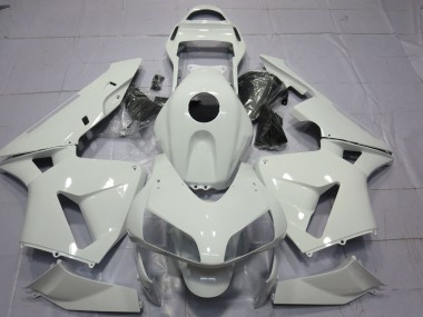 Glänzend Weiß Schlicht 03-04 CBR600RR Motorrad Verkleidung