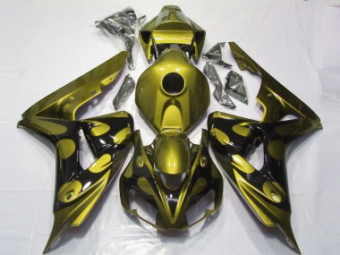 Glänzendes Gelb & Schwarz 06-07 CBR1000RR Motorrad Verkleidung