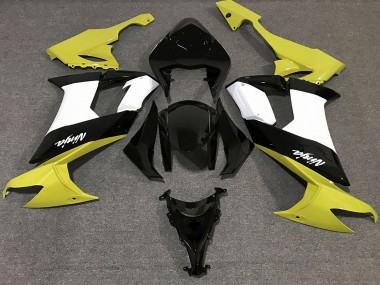 Glänzendes Gelb Schwarz & Weiß 08-10 ZX10R Motorrad Verkleidung