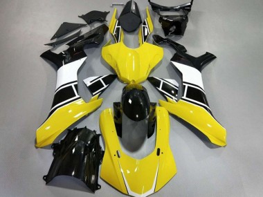 Glänzendes Gelb Weiß & Schwarz 15-19 R1 Motorrad Verkleidung