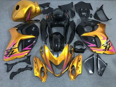 Glänzendes Gold Mit Schwarz 08-20 GSXR 1300 Motorrad Verkleidung