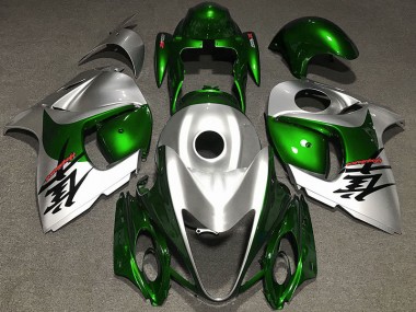Glänzendes Grün & Silber 08-20 GSXR 1300 Motorrad Verkleidung