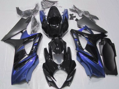 Glänzendes Schwarz & Blau 07-08 GSXR 1000 Motorrad Verkleidung