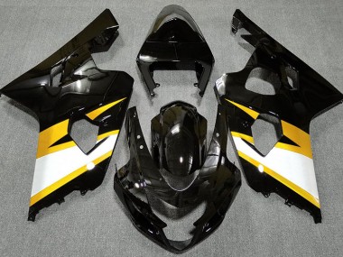 Glänzendes Schwarz & Gelb 04-05 GSXR 600-750 Motorrad Verkleidung