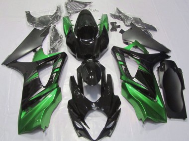 Glänzendes Schwarz & Grün 07-08 GSXR 1000 Motorrad Verkleidung