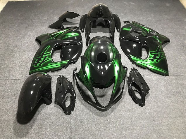 Glänzendes Schwarz & Grün 08-20 GSXR 1300 Motorrad Verkleidung