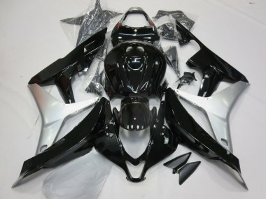 Glänzendes Schwarz & Silber 07-08 CBR600RR Motorrad Verkleidung