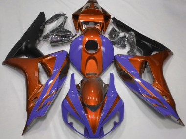 Glanzorange & Tiefes Blau 06-07 CBR1000RR Motorrad Verkleidung