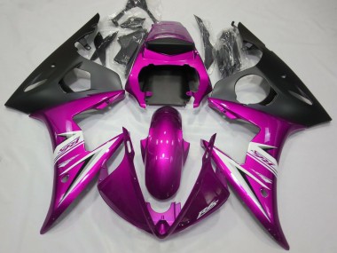 Glanzrosa & Weiß 03-04 R6 Motorrad Verkleidung
