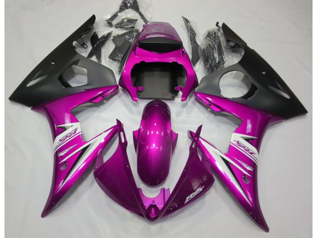 Glanzrosa & Weiß 03-04 R6 Motorrad Verkleidung