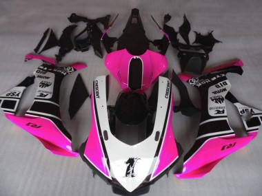 Glanzrosa & Weiß 15-19 R1 Motorrad Verkleidung