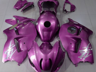Glanzrosa & Silbernes Logo 97-07 GSXR 1300 Motorrad Verkleidung