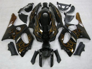 Gold Flamme Glänzend 98-07 YZF600 Motorrad Verkleidung