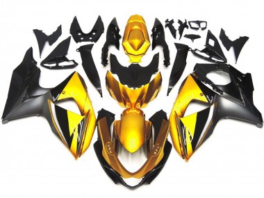 Gold & Grau OEM-Stil Benutzerdefiniert 09-16 GSXR 1000 Motorrad Verkleidung
