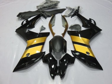 Goldschwarzes Cbr-Design 11-12 CBR600F Motorrad Verkleidung
