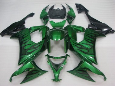 Grün Flamme 08-10 ZX10R Motorrad Verkleidung