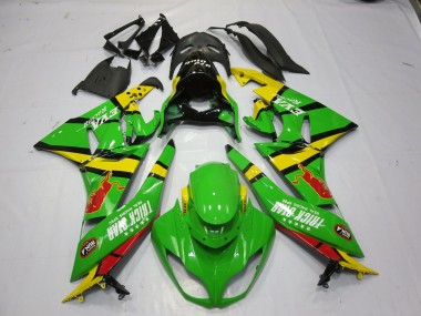 Grün Gelb 09-12 ZX6R Motorrad Verkleidung