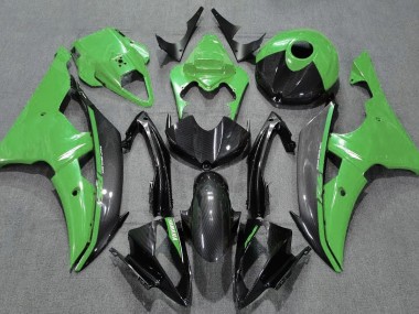 Grün Glänzend & Kohlefaser 08-16 R6 Motorrad Verkleidung