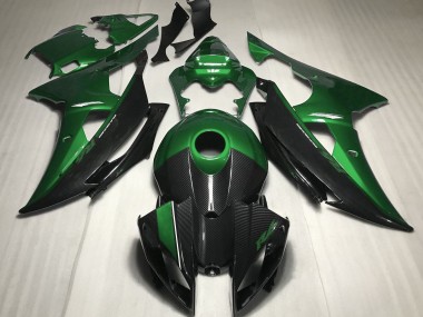 Grün Mit Kohlefaser Stil 08-16 R6 Motorrad Verkleidung