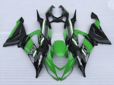 Grün & Schwarz Glanz 13-18 ZX6R Motorrad Verkleidung