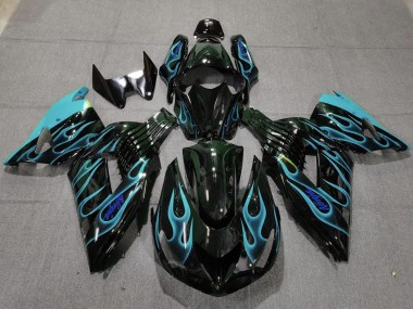Hellblau Flamme 06-11 ZX14R Motorrad Verkleidung