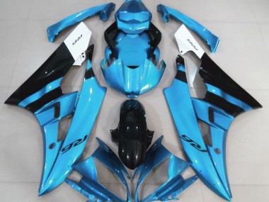 Hellblau & Schwarz Glänzend 06-07 R6 Motorrad Verkleidung