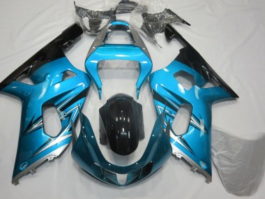 Hellblau & Silber 01-03 GSXR 600-750 Motorrad Verkleidung