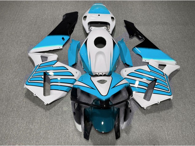 Hellblaue & Weiße Flügel 05-06 CBR600RR Motorrad Verkleidung