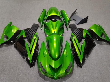 Hellgrün & Schwarz 06-11 ZX14R Motorrad Verkleidung
