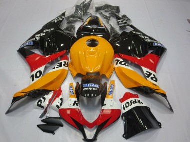 Hellorange Repsol 09-12 CBR600RR Motorrad Verkleidung