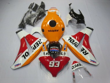 Hellorange Repsol 93 08-11 CBR1000RR Motorrad Verkleidung