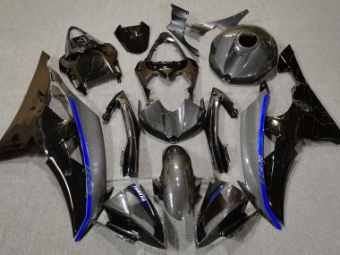 Kohlefaser & Blau 08-16 R6 Motorrad Verkleidung