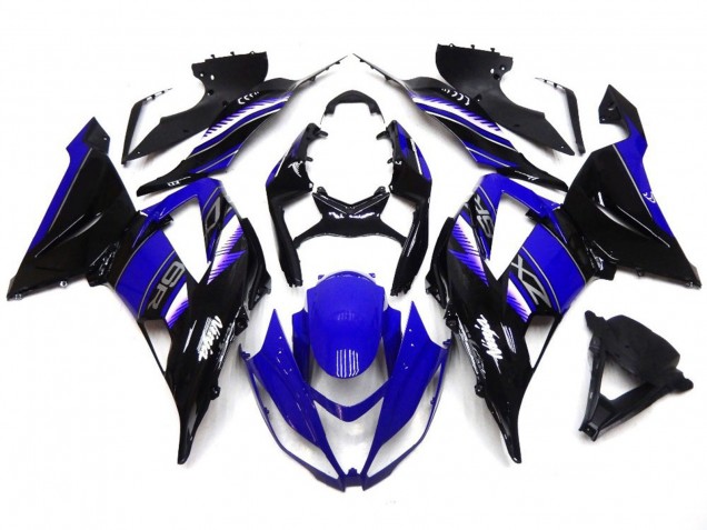 Kräftiges Tiefes Blau & Schwarz 13-18 ZX6R Motorrad Verkleidung