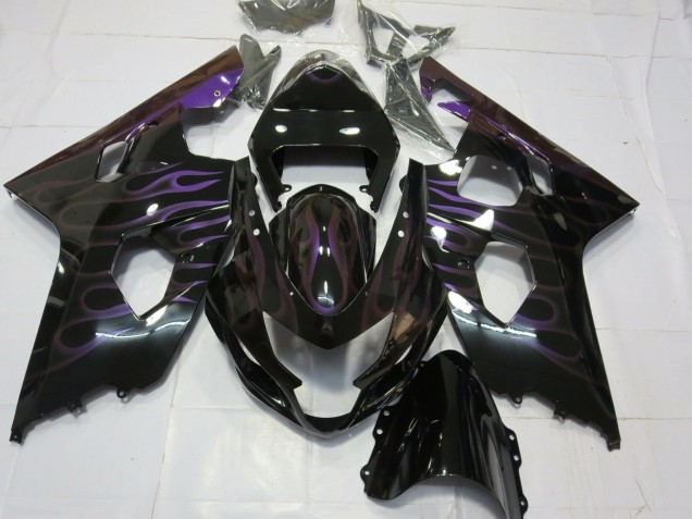 Lila Flamme 04-05 GSXR 600-750 Motorrad Verkleidung