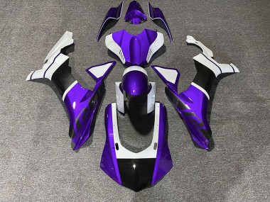 Lila & Kohlefaser Akzente 15-19 R1 Motorrad Verkleidung