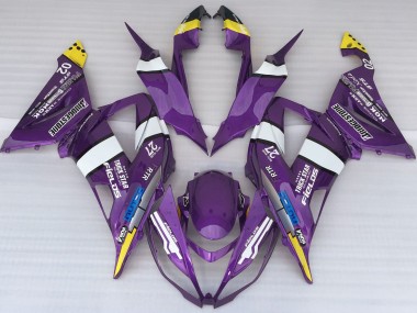 Lila Logostil 13-18 ZX6R Motorrad Verkleidung
