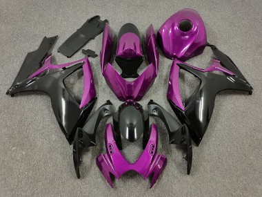Lila & Schwarz 06-07 GSXR 600-750 Motorrad Verkleidung