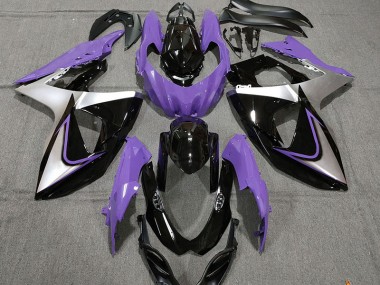 Lila Silber & Schwarz 09-16 GSXR 1000 Motorrad Verkleidung