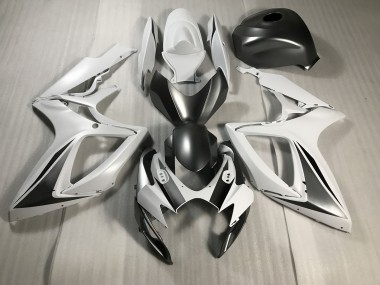 Matt Weiß & Grau 06-07 GSXR 600-750 Motorrad Verkleidung