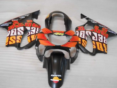 Matt Orange Schwarz & Rot 99-00 CBR600 F4 Motorrad Verkleidung