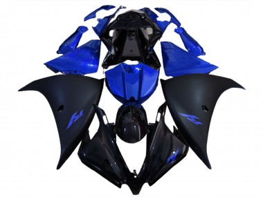 Matt Schwarz & Blau 12-14 R1 Motorrad Verkleidung