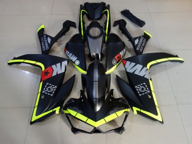 Matt Schwarz & Gelb 15-18 R3 Motorrad Verkleidung