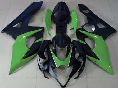 Matt Schwarz & Grün 05-06 GSXR 1000 Motorrad Verkleidung