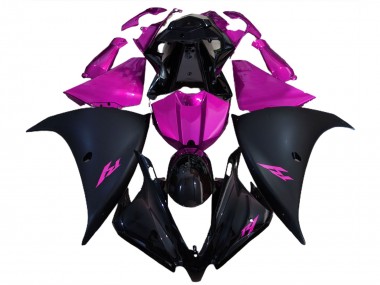 Matt Schwarz & Pink 12-14 R1 Motorrad Verkleidung