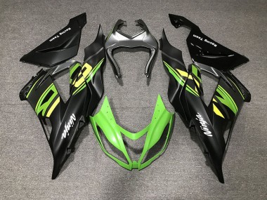 Matt Schwarz & Rennen 13-18 ZX6R Motorrad Verkleidung