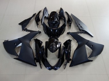 Matt Schwarz & Schwarz Glänzend 09-16 GSXR 1000 Motorrad Verkleidung