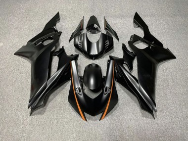 Matt Schwarze & Orange Akzente 17-21 R6 Motorrad Verkleidung
