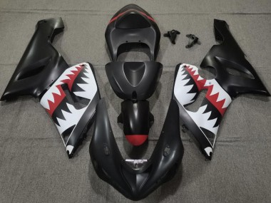 Matt Schwarzer Hai 05-06 ZX6R Motorrad Verkleidung