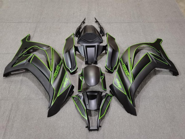 Matt Schwarzes & Grünes Futter 11-15 ZX10R Motorrad Verkleidung